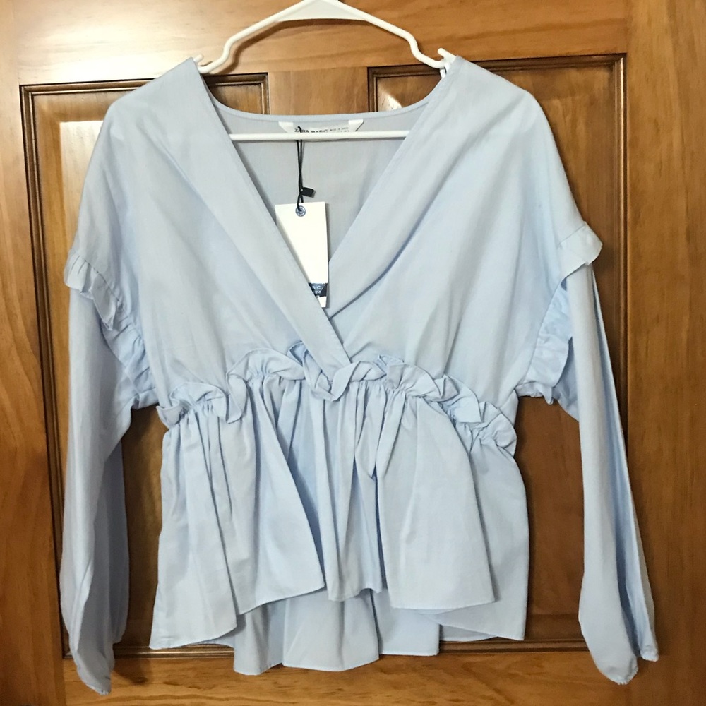 Light blue Zara blouse - Picture 3 of 5